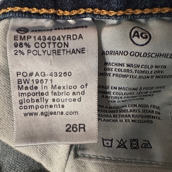 Adriano Goldschmied The Prima Cigarette Leg Jeans - Size 26 - Picture 10 of 14